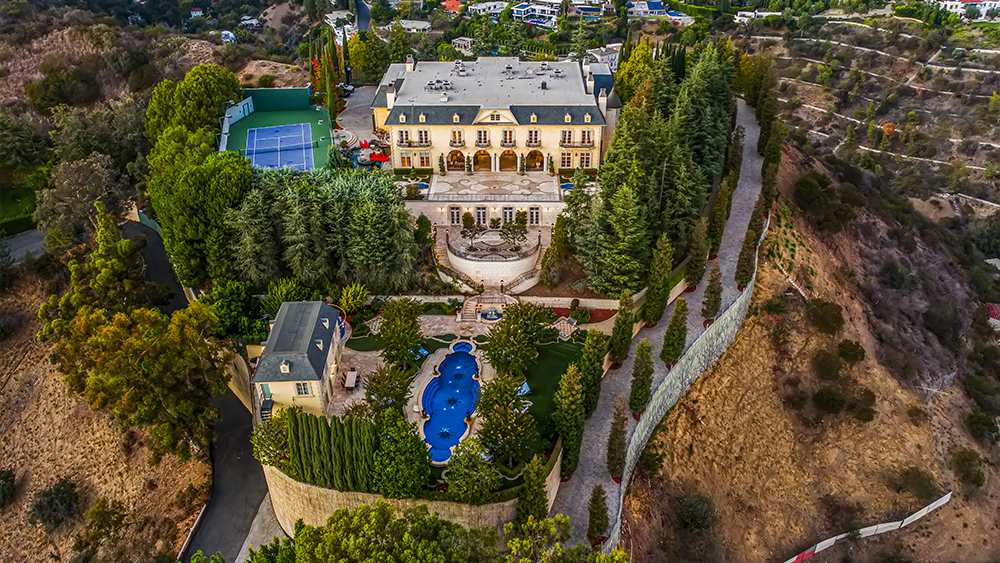 This $87 Million Beverly Hills Estate Moonlights as a European Palace in the Movies